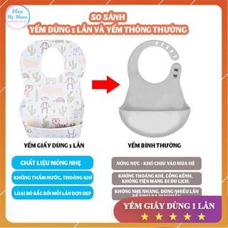 Yếm Giấy Cao Cấp Dùng Một Lần Cho Bé