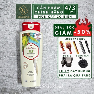 Sữa tắm Old Spice Fiji with Palm Tree - Mùi hương Cây cọ, Biển - 473ml - Chính hãng USA