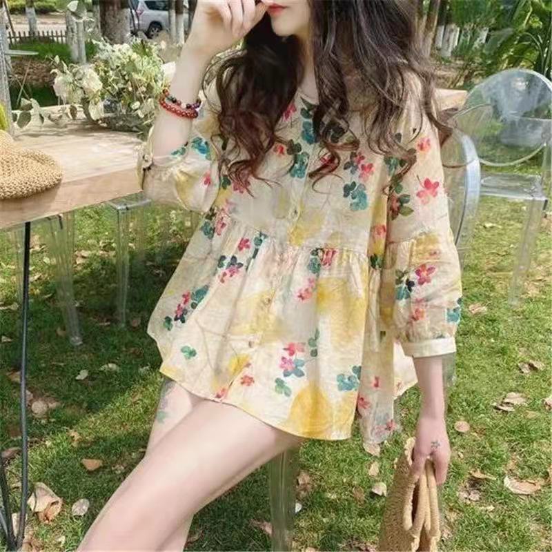 Áo IELGY tay lửng cổ tròn thời trang Hàn Quốc dành cho nữ