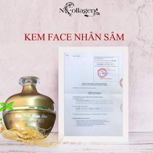 Kem Face Nhân Sâm N_Colagen - Tặng Sét Tẩy Tế Bào Làm Sạch Da