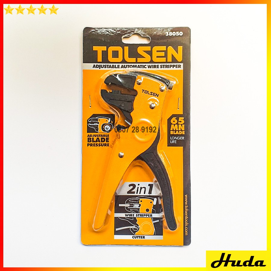 [Tolsen Chính Hãng] 38050 kìm tuốt dây điện tolsen