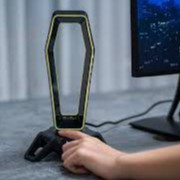 Giá treo Tai Nghe Gaming kiêm Hub USB 3.0 ZADEZ RGB ZEKE ZHS-702G + Soundcard 7.1 Surround Jack 3.5mm | Hàng Chính Hãng