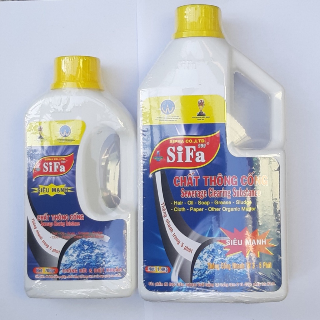 Chất thông tắc cống chống hôi Siêu mạnh 5 phút 1400g Sifa