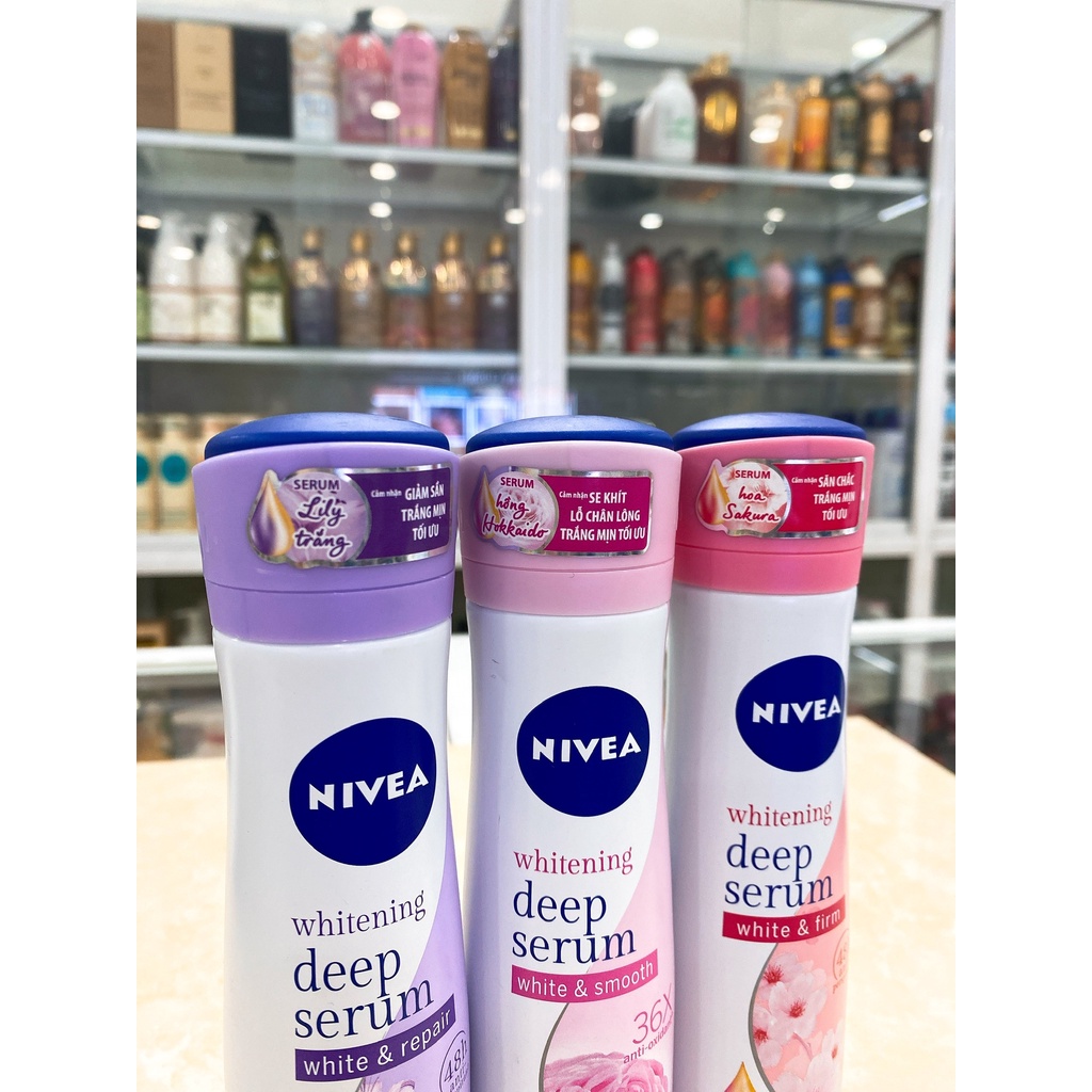 Xịt Khử Mùi Nữ Nivea Whitening Deep Serum 150ml