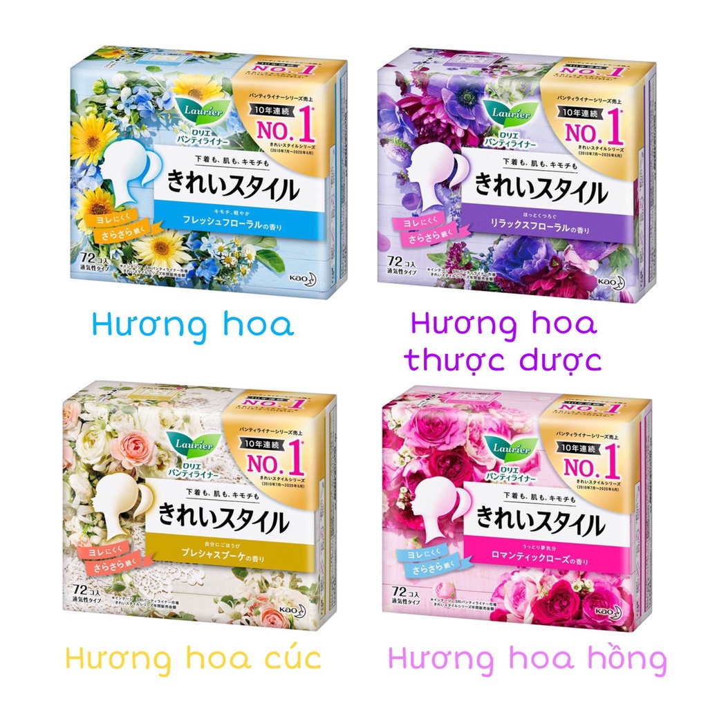 Băng vệ sinh hàng ngày Laurier Nhật Bản 72 miếng