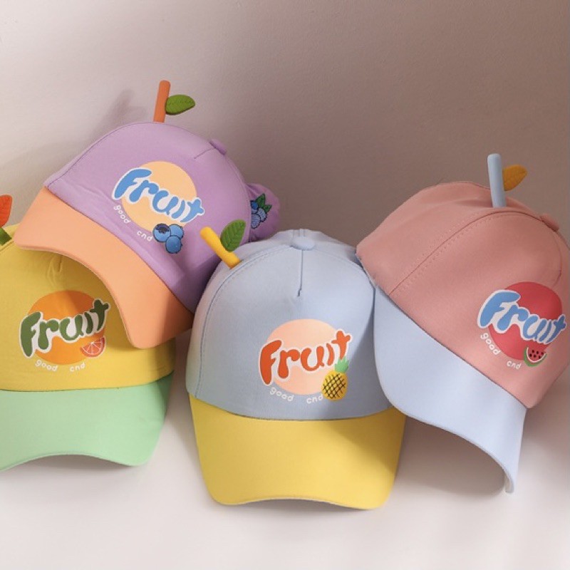 Mũ lưỡi trai dành cho bé trai bé gái mùa hè Fruit mã D07