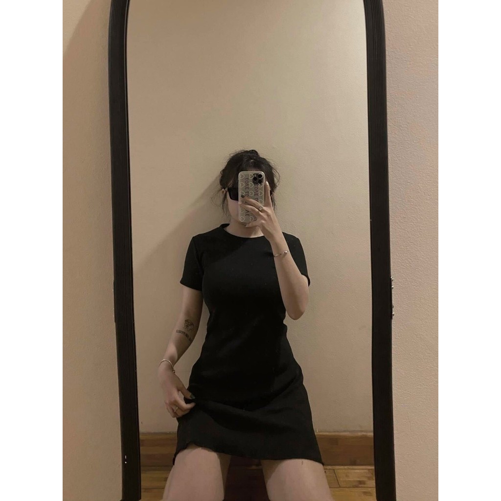 Đầm Polo Body Nữ - Váy Cổ Bẻ Phối Trắng Đen Siêu hot | BigBuy360 - bigbuy360.vn