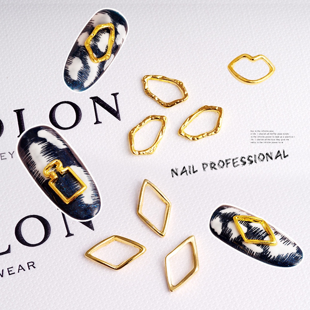 [Hàng mới về] Set 20 phụ kiện trang trí móng tay 3d diy bằng hợp kim cho nữ