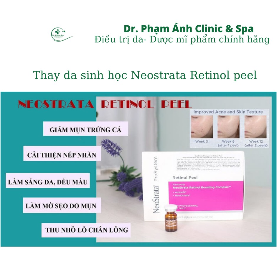 Thay da sinh học cho da căng bóng Neostrata Retinol peel prosystem