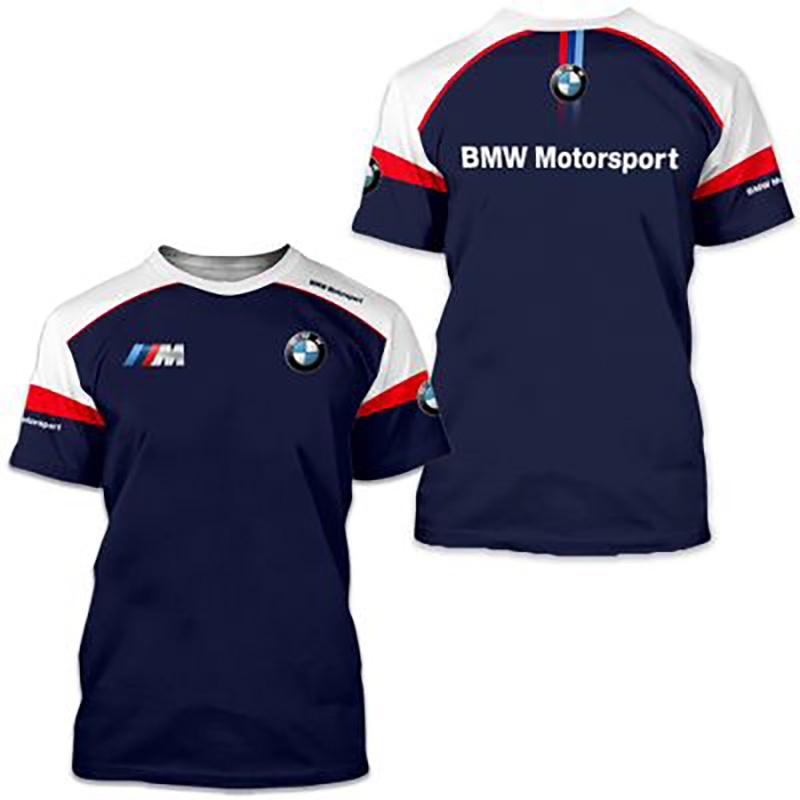 Áo Thun Tay Ngắn Dáng Rộng In Logo BMW Thời Trang Mùa Hè Cho Nam Và Nữ Size 6XL