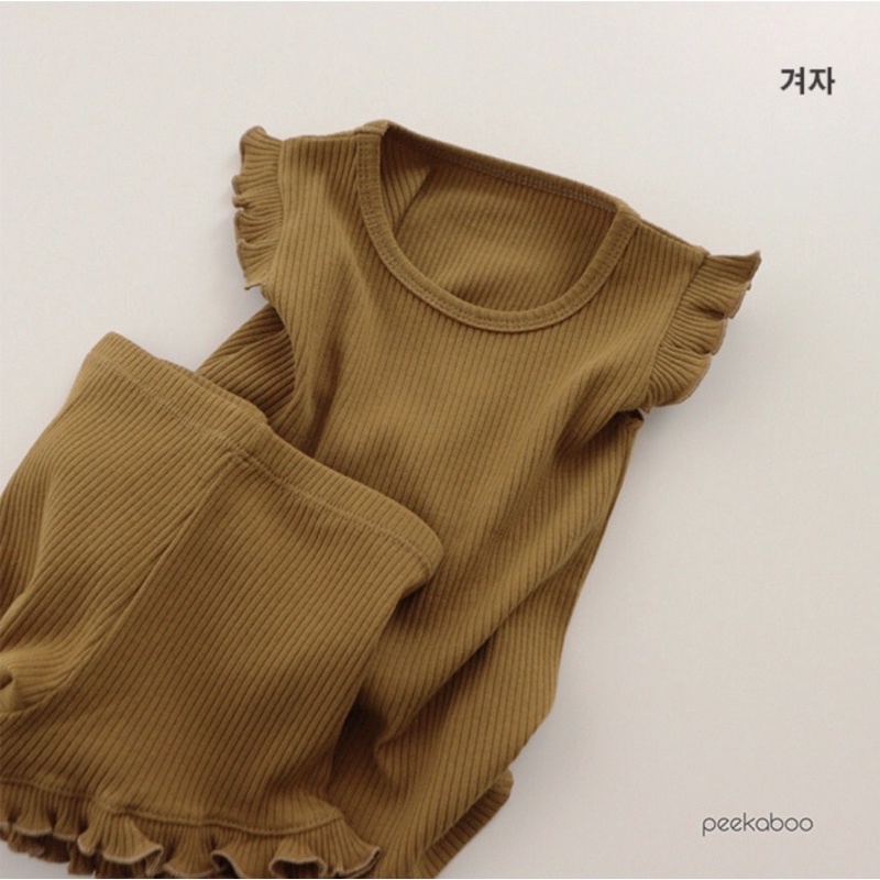 Bộ thun gân co giãn Swing Peekaboo Hàn Quốc