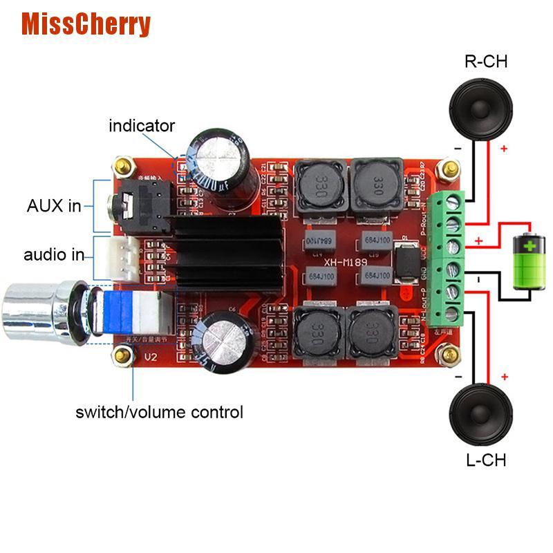 CHANNEL Bảng Mạch Khuếch Đại Âm Thanh Kỹ Thuật Số Tpa3116D2 50w Dc 5-24v