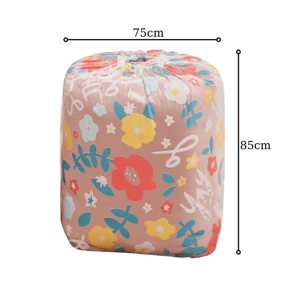 PVN44163 Túi đựng quần áo chăn màn vải canvas không thấm nước, giỏ đựng đồ đa năng Giá Rẻ