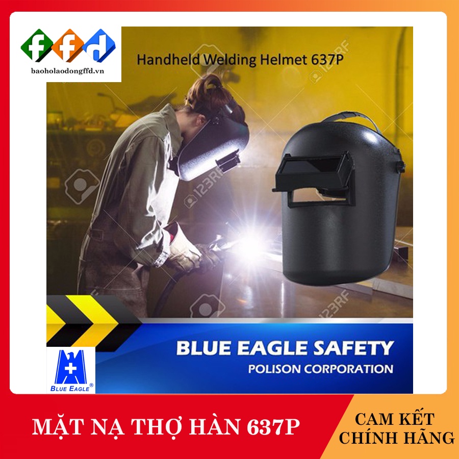 [Hàng chính hãng] Mặt nạ thợ hàn đội đầu Đài Loan BLue Eagle 633P