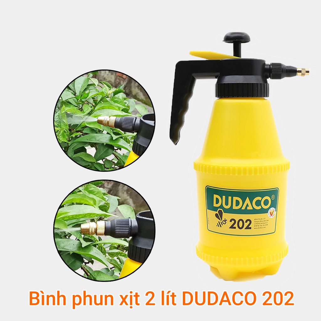 Bình xịt phun sương phun thuốc diệt muỗi 2 lít DUDACO 202 có lá gió dự phòng