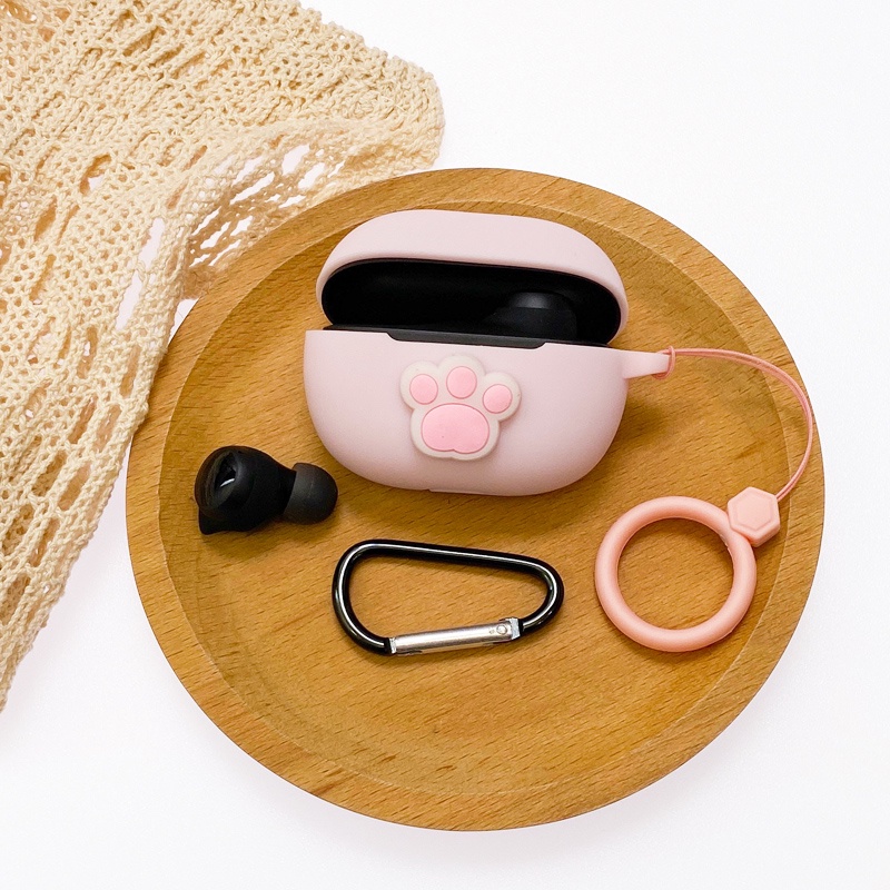 Vỏ Bảo Vệ Hộp Sạc Tai Nghe Bluetooth Xiaomi Redmi Buds 3 Bằng Silicon Mềm Chống Rơi Kèm Móc