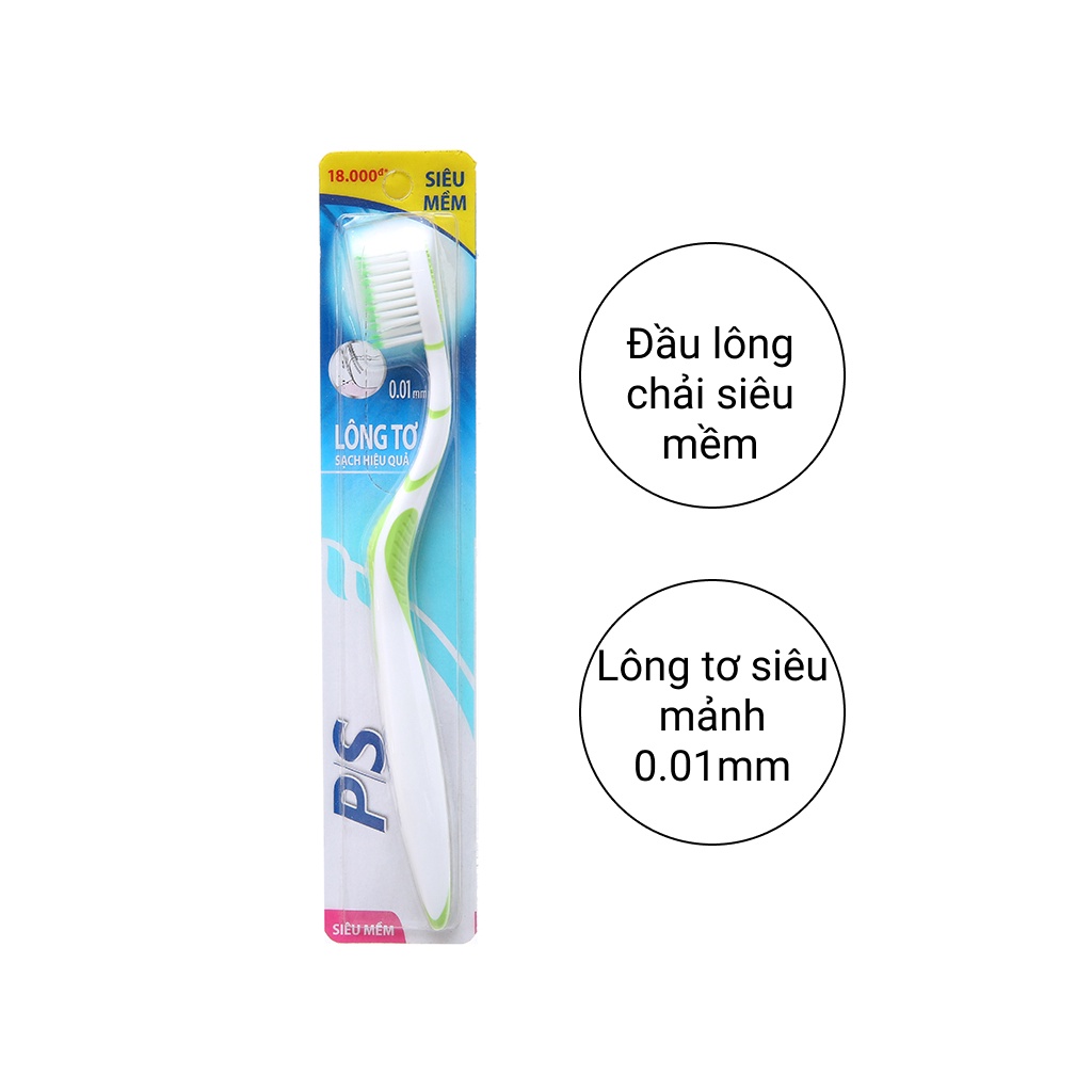 Bàn chải đánh răng P/S lông tơ sạch hiệu quả