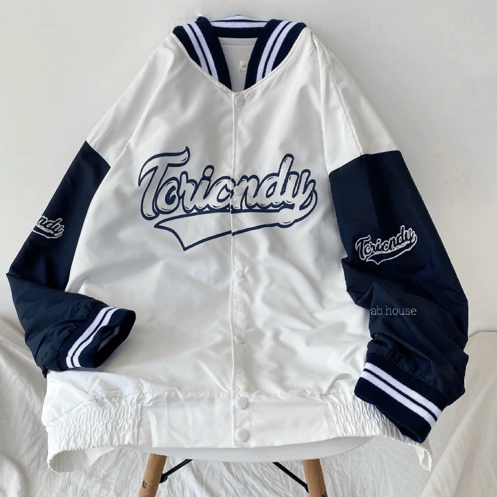 Áo Bomber Jacket Dù 2 Lớp In Chữ Form Rộng Phối Chữ Nam Nữ Ullzang Unisex TP657 [NewUnisex]