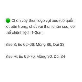 JANET STUDIO • Chân váy logo Xanh Lá