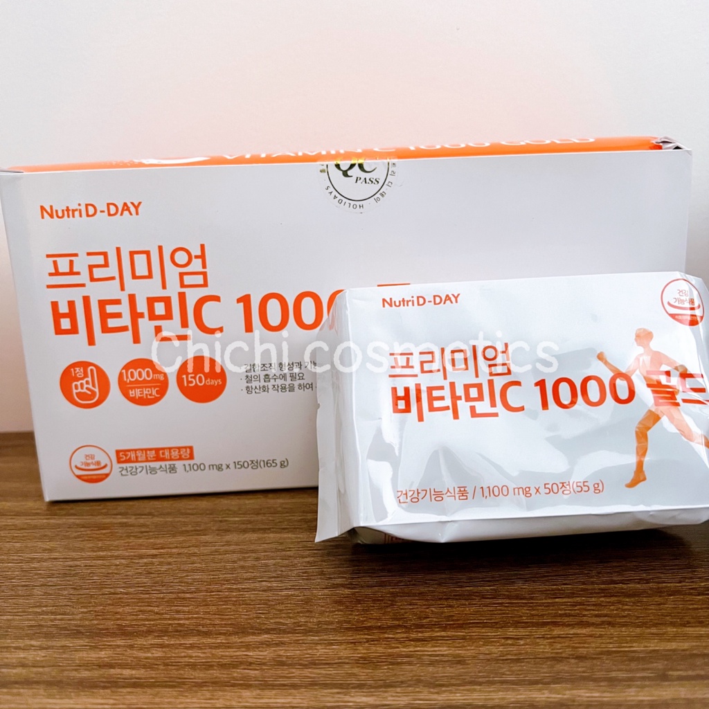 Viên Uống Vitamin C 1000mg Nutriday Chống nắng Trắng Da Hàn Quốc