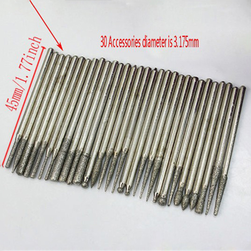 BITS (Đang Bán) Bộ 30 Mũi Khoan Kim Cương 2.3mm