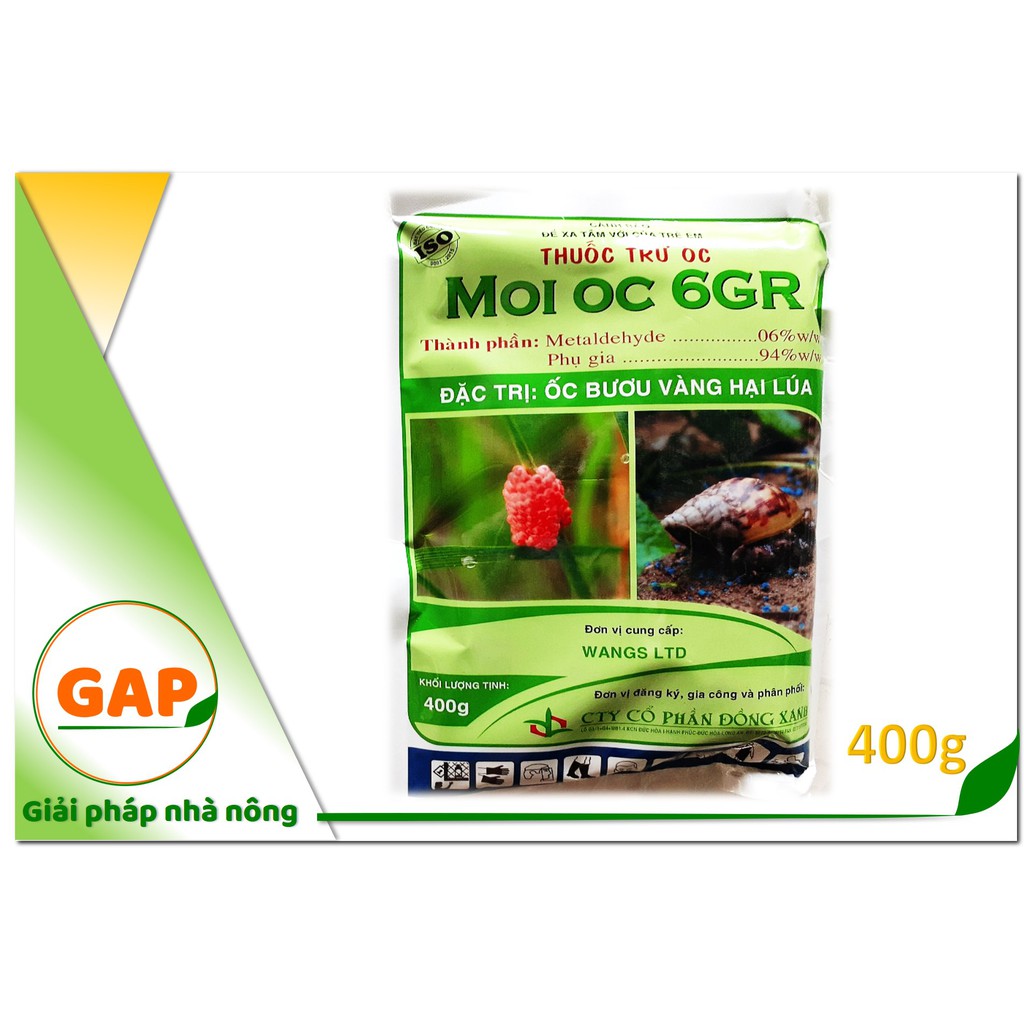 Thuốc diệt ốc Moi oc 6GR - Mồi ốc - Đặc trị: ốc bươu vàng, ốc sên, ốc ma, ốc quắn...