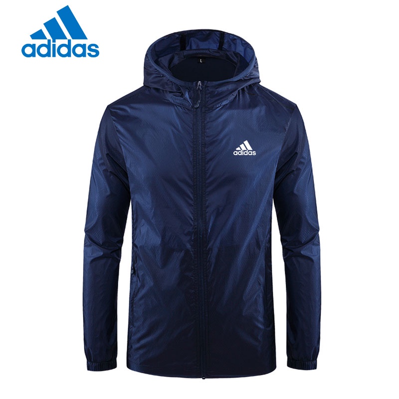 ADIDAS (Đang Bán) Áo Khoác Chống Gió Cho Nam Có Dây Kéo Thời Trang