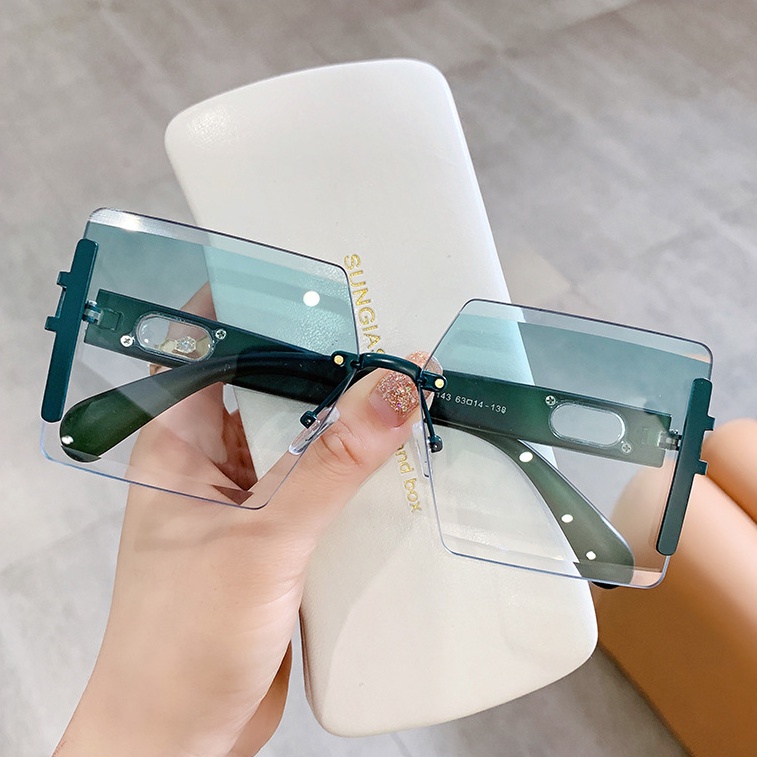 Kính Mát Gọng Kim Loại Phong Cách Âu Mỹ Thời Trang Cho Nữ