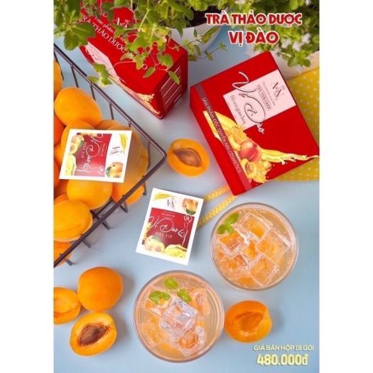 Trà Giảm Cân Vị Đào Hộp 15 Gói MN Beauty Group - Mỹ Phẩm Đông Anh - Giảm Cân Collagen X3