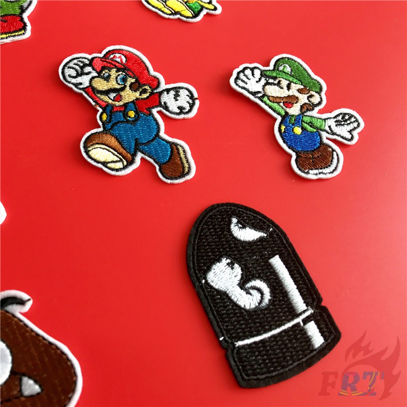 ☸ Game - Super Mario Bros S-2 Patch ☸ 1Pc Diy Sew on Iron on Badges Patches