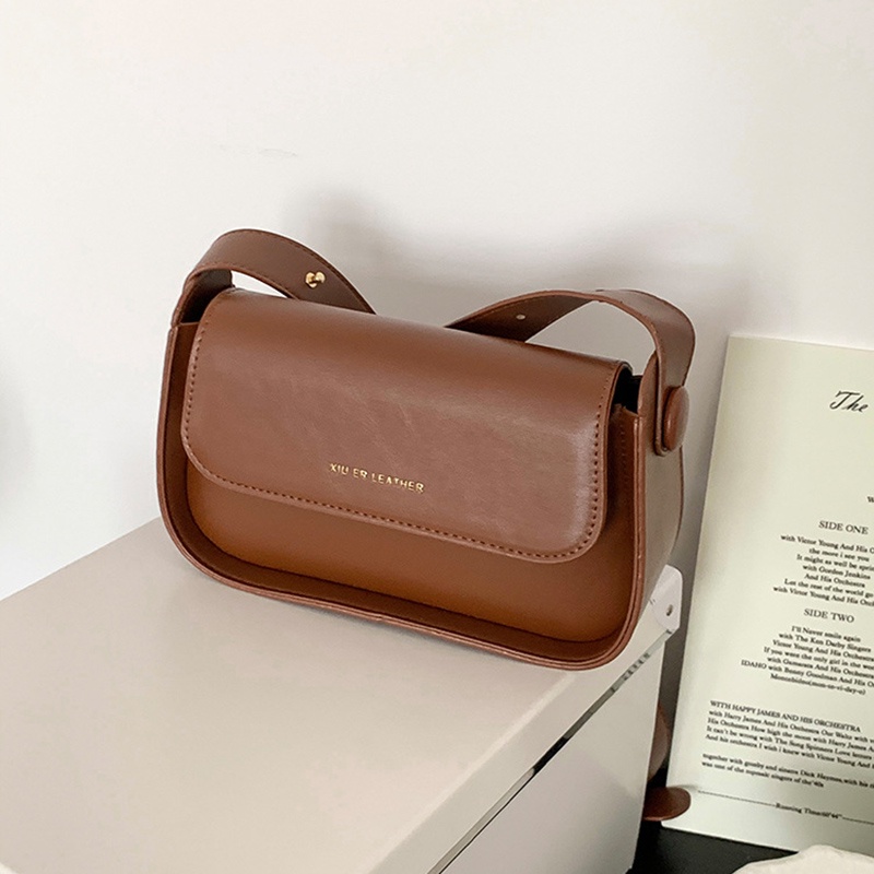 IELGY Túi đeo vai thiết kế dây bản rộng phong cách hàn quốc thời trang