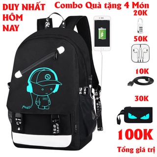 Balo nam nữ thời trang Luffy Phong Cách Mới, Hàng Mới Nhất 2024, Sẵn Cáp Sạc, Khóa Số Chống Trộm - BL74