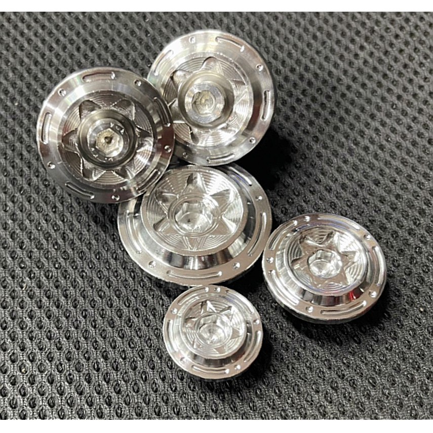 Set Mâm Lửa+Nắp Nhớt+Gù Salaya Inox 304 Cho Các Dòng Xe Honda