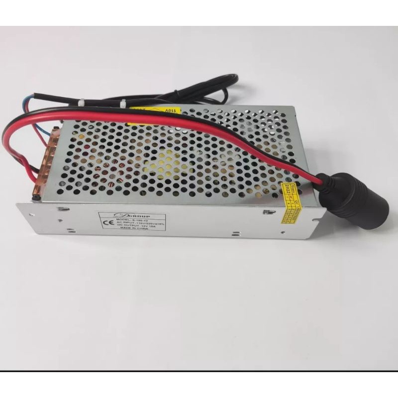 Bộ Chuyển Đổi Điện 220V Sang 12V Đầu Cắm Ô Tô 12V cho Máy hút bụi, máy Bơm Lốp Xe và Các Thiết Bị Điện Trên Ô Tô