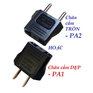 Phích cắm chuyển đổi chân cắm CHENGLI - chân cắm dẹp PA1 / chân cắm tròn PA2