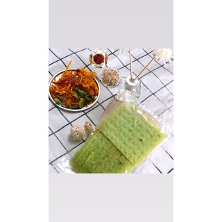 Bánh tráng lá phomai dứa 3ce topping ruốc, gà, bò