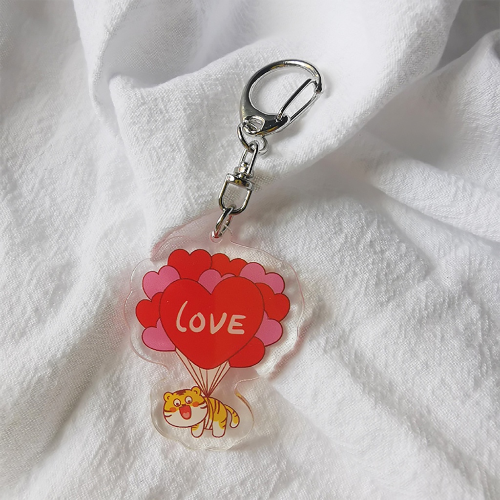 Móc khóa hổ vằn love cute cho bạn bè, người yêu