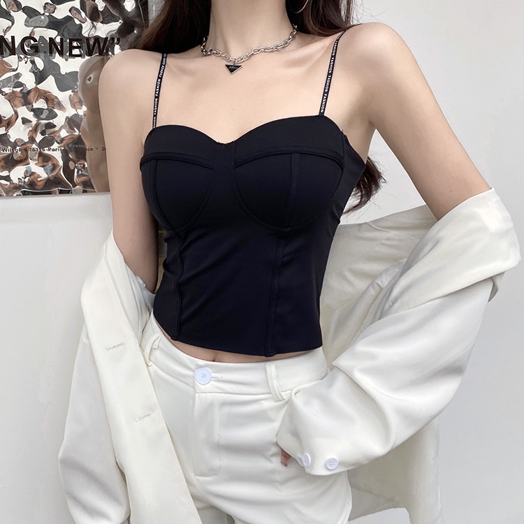 Áo Ống Vải Lụa Lạnh Có Đệm Ngực 19551 Kiểu Pháp