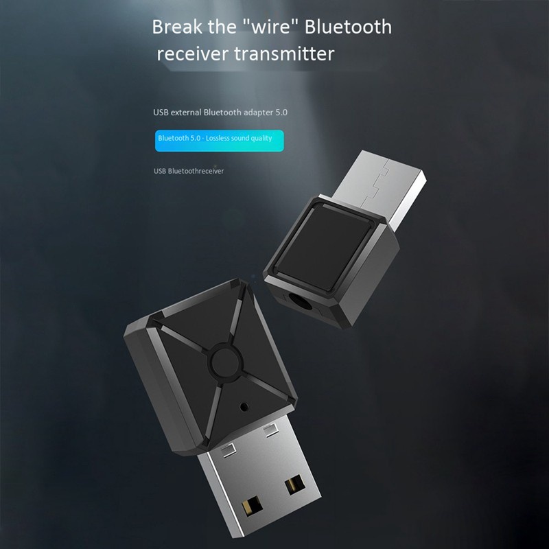 USB Bluetooth 5.0 Wireless Audio Transmitting and Receiving Adapter