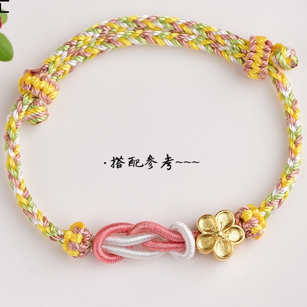 Hạt Cườm Tách Dây Thừng Dệt Tay diy Mạ Vàng 14k Phong Cách Cổ Điển