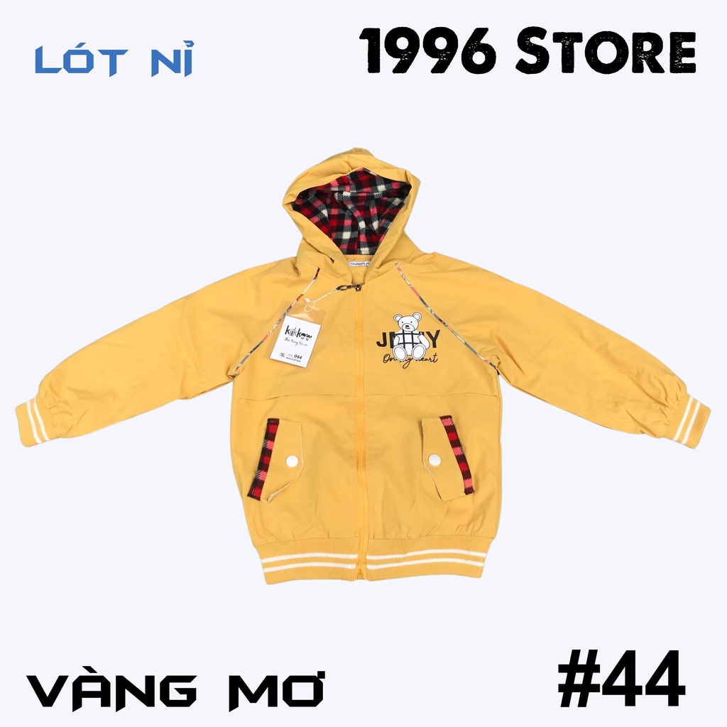 Áo gió cho bé gái lót nỉ có mũ cao cấp 5-12 tuổi 25-40kg | BigBuy360 - bigbuy360.vn