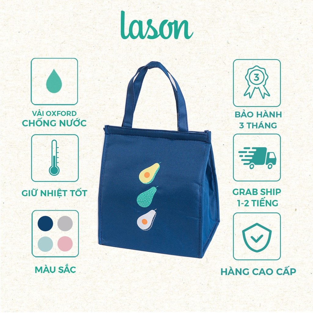Túi đựng hộp cơm giữ nhiệt Fruity cao cấp LASON