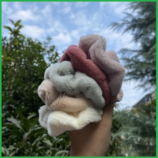 Scrunchies hoa cúc dây buộc tóc phụ kiện thời trang basic