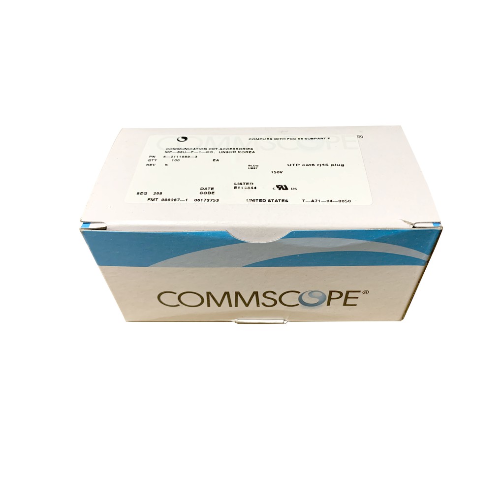 Hạt mạng - Đầu bấm dây cáp mạng - Đầu bấm mạng AMP COMMSCOPE Cat6