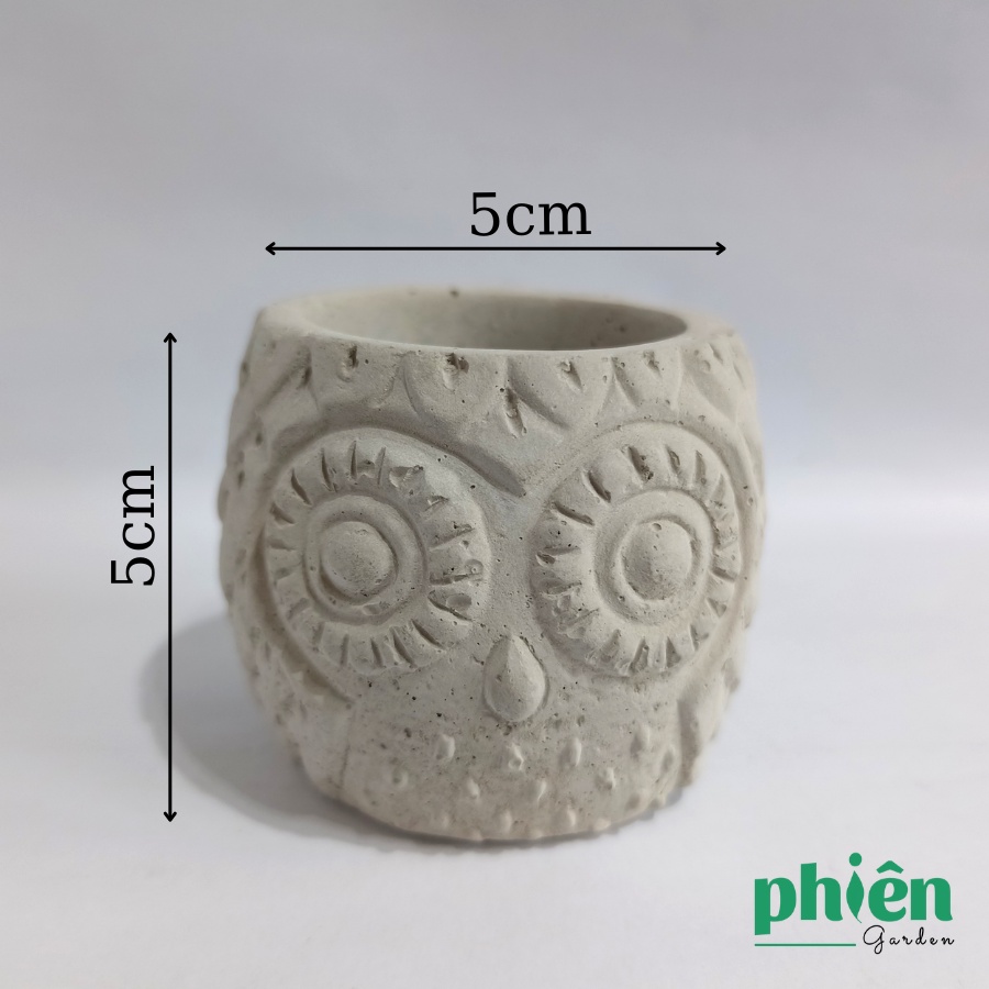 Chậu xi măng mini trồng sen đá, xương rồng, chậu xi măng vuông tròn đủ kích thước