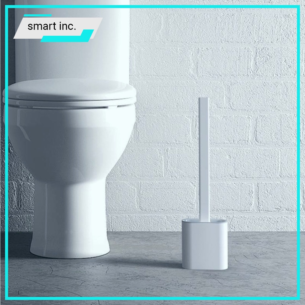 Chổi Cọ Toilet Silicon Bàn Chải Tẩy Rửa Bồn Cầu Nhà Vệ Sinh Có Hộp Đựng