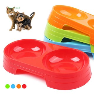 Khay đựng thức ăn cho chó mèo bằng nhựa thiết kế chống trượt tiện lợi