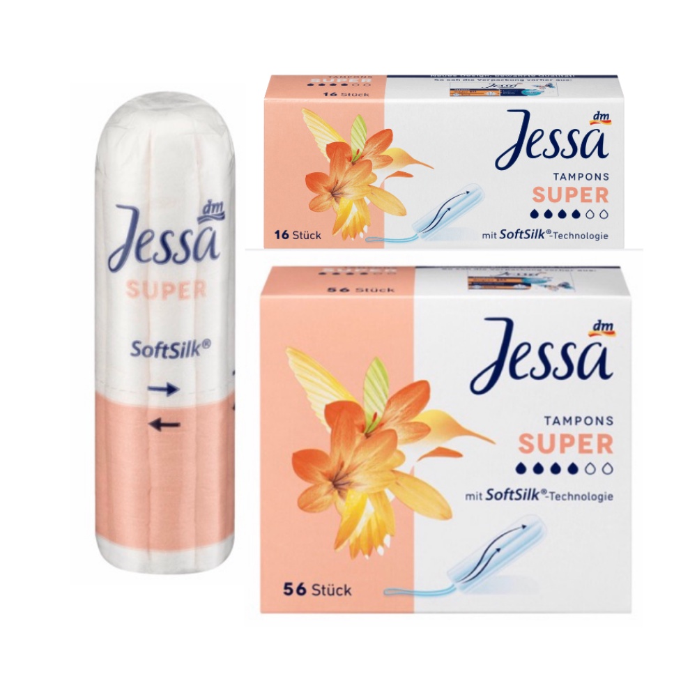 Băng vệ sinh Tampon Jessa hộp đủ size nhiều loại Hàng Đức - Shop Lavenic
