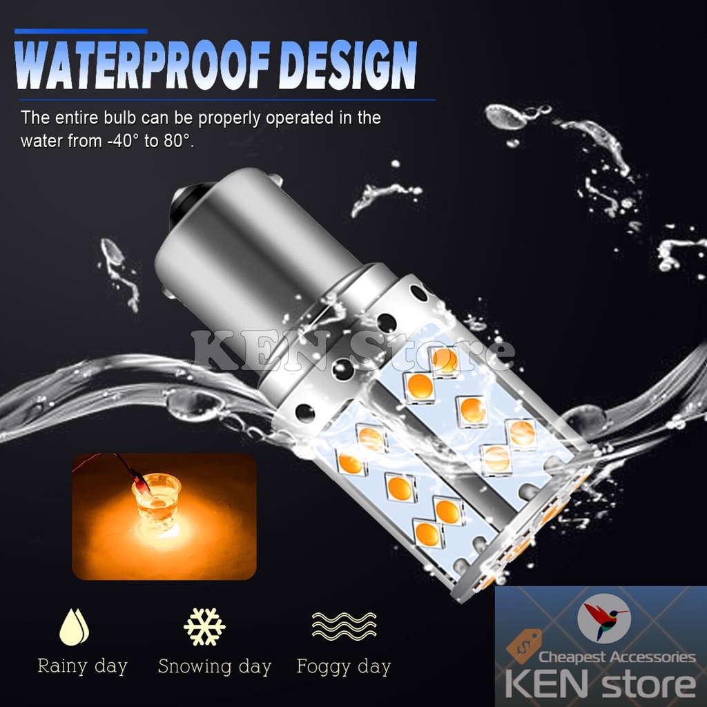 Bóng LED T20 7440 1156 công suất 21W xi nhan ô tô không bị nháy nhanh chống canbus 35smd 3003