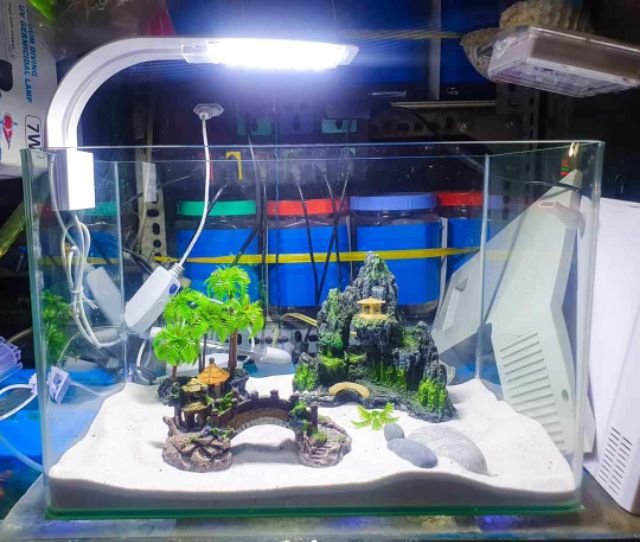 ĐÈN LED KẸP 1 BÊN HỒ CÁ THỦY SINH VIPSUN M280 MÀU TRẮNG HỒ 30 ĐẾN 40CM